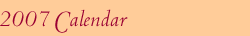 2007 Calendar